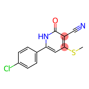 6-(4-CHLOROPHENYL)-4-(METHYLSULFANYL)-2-OXO-1,2-DIHYDRO-3-PYRIDINECARBONITRILE