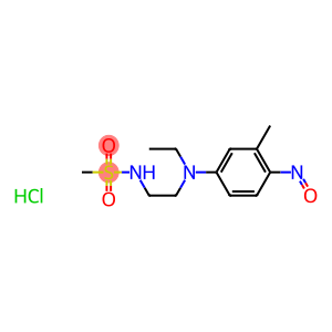 4-Nitroso-N-ethyl-N-(2-methylsulfonamidoethyl)-m-toluidine hydrochloride