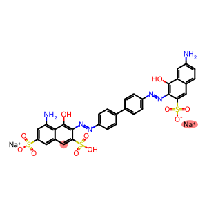 disodium hydrogen 5-amino-3-[[4'-[(7-amino-1-hydroxy-3-sulphonato-2-naphthyl)azo][1,1'-biphenyl]-4-yl]azo]-4-hydroxynaphthalene-2,7-disulphonate