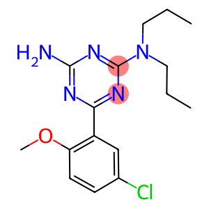 N-[4-amino-6-(5-chloro-2-methoxyphenyl)-1,3,5-triazin-2-yl]-N,N-dipropylamine