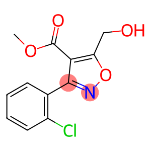 4-Isoxazolecarboxylicacid,3-(2-chlorophenyl)-5-(hydroxymethyl)-,methylester(9CI)