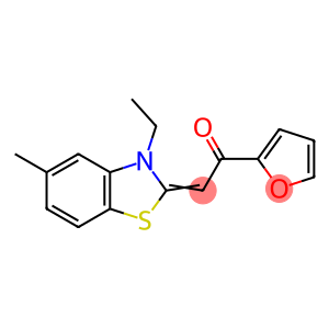 2-[3-Ethyl-5-methylbenzothiazol-2(3H)-ylidene]-1-(2-furanyl)ethanone