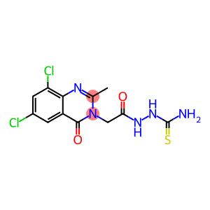 [[2-(6,8-dichloro-2-methyl-4-oxo-quinazolin-3-yl)acetyl]amino]thiourea