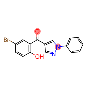 (5-溴-2-羟基苯基)(1-苯基-1H-吡唑-4-基)甲酮