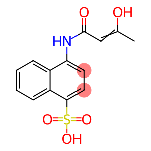 4-[(3-Hydroxy-1-oxo-2-butenyl)amino]-1-naphthalenesulfonic acid
