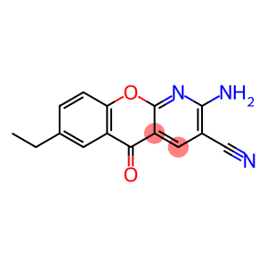 2-氨基-7-乙基-5-氧代-5H-[1]苯并吡喃[2,3-B]吡啶-3-甲腈