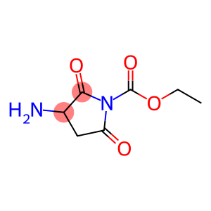 1-Pyrrolidinecarboxylic  acid,  3-amino-2,5-dioxo-,  ethyl  ester