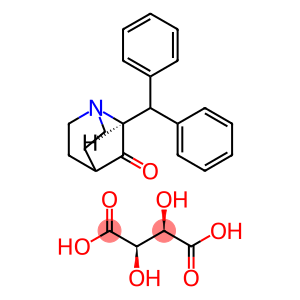 (S)-2-benzhydrylquinuclidin-3-one (2R,3R)-2,3-dihydroxysuccinate