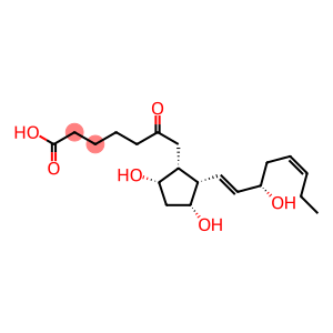 7-[(1R,2S,3R,5S)-3,5-dihydroxy-2-[(1E,3S,5Z)-3-hydroxyocta-1,5-dienyl] cyclopentyl]-6-oxo-heptanoic acid