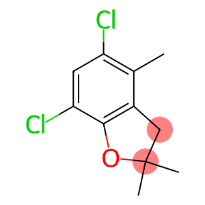 Benzofuran,5,7-dichloro-2,3-dihydro-2,2,4-trimethyl-