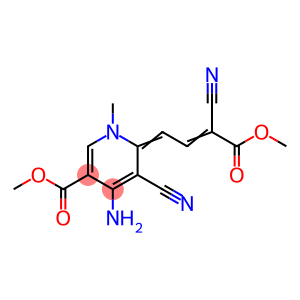 3-Pyridinecarboxylic acid, 4-amino-5-cyano-6-(3-cyano-4-methoxy-4-oxo-2-buten-1-ylidene)-1,6-dihydro-1-methyl-, methyl ester