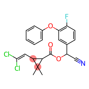 (R)-cyano(4-fluoro-3-phenoxyphenyl)methyl (1R,3R)-3-(2,2-dichloroethenyl)-2,2-dimethylcyclopropanecarboxylate