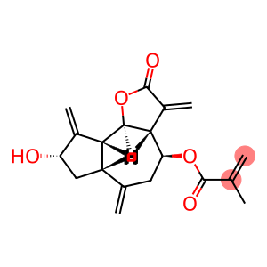 2-Propenoic acid, 2-methyl-, (3aR,4S,6aR,8S,9aR,9bR)-dodecahydro-8-hydroxy-3,6,9-tris(methylene)-2-oxoazuleno[4,5-b]furan-4-yl ester