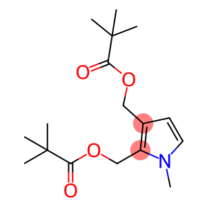 Propanoic acid, 2,2-dimethyl-, (1-methyl-1H-pyrrole-2,3-diyl)bis(methylene) ester (9CI)