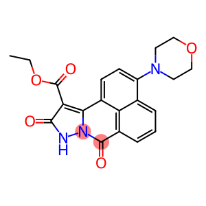 ethyl 9,10-dihydro-3-morpholin-4-yl-7,10-dioxo-7H-benzo[de]pyrazolo[5,1-a]isoquinoline-11-carboxylate