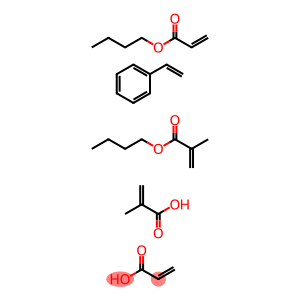 2-Propenoic acid, 2-methyl-, polymer with butyl 2-methyl-2-propenoate, butyl 2-propenoate, ethenylbenzene and 2-propenoic acid