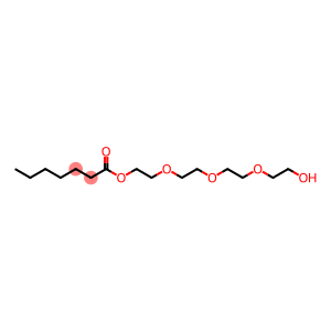 Tetraethylene glycol monoenanthate