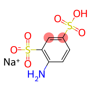 sodium hydrogen 4-aminobenzene-1,3-disulphonate