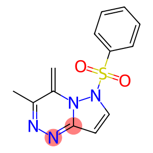 4,6-Dihydro-3-methyl-4-methylene-6-(phenylsulfonyl)pyrazolo[5,1-c]-as-triazine