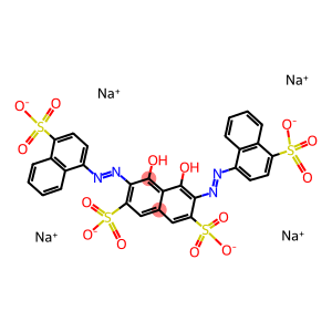 Bis-2,7-(Naphthaleneazo-4-sulpho)-1,8-dihydroxynaphthalene-3,6-disulphonic acid tetrasodium salt