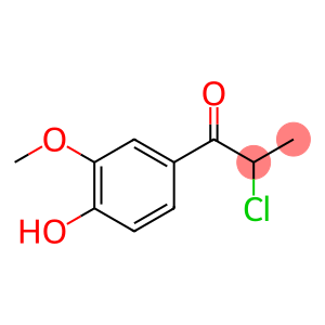 1-Propanone, 2-chloro-1-(4-hydroxy-3-methoxyphenyl)-