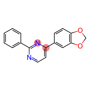 4-(1,3-BENZODIOXOL-5-YL)-2-PHENYLPYRIMIDINE