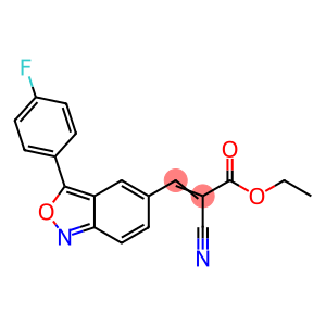 ETHYL (Z)-2-CYANO-3-[3-(4-FLUOROPHENYL)-2,1-BENZISOXAZOL-5-YL]-2-PROPENOATE