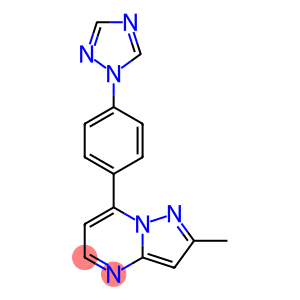 2-METHYL-7-[4-(1H-1,2,4-TRIAZOL-1-YL)PHENYL]PYRAZOLO[1,5-A]PYRIMIDINE