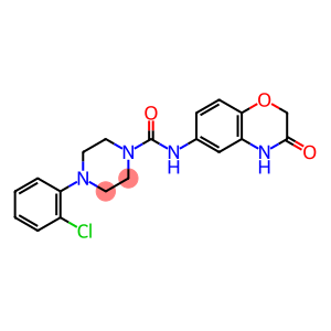 4-(2-CHLOROPHENYL)-N-(3-OXO-3,4-DIHYDRO-2H-1,4-BENZOXAZIN-6-YL)TETRAHYDRO-1(2H)-PYRAZINECARBOXAMIDE