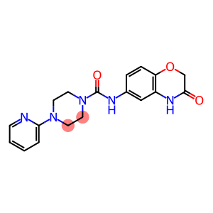 N-(3-OXO-3,4-DIHYDRO-2H-1,4-BENZOXAZIN-6-YL)-4-(2-PYRIDINYL)TETRAHYDRO-1(2H)-PYRAZINECARBOXAMIDE