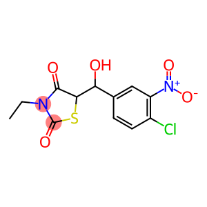 5-[(4-CHLORO-3-NITROPHENYL)(HYDROXY)METHYL]-3-ETHYL-1,3-THIAZOLANE-2,4-DIONE