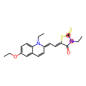 5-[2-[6-Ethoxy-1-ethylquinolin-2(1H)-ylidene]ethylidene]-3-ethyl-2-thioxo-4-thiazolidinone