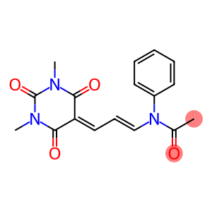 N-phenyl-N-[3-(tetrahydro-1,3-dimethyl-2,4,6-trioxo-5(2H)-pyrimidinylidene)-1-propenyl]acetamide