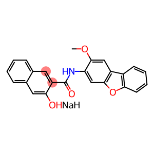 sodium 3-hydroxy-N-(2-methoxy-3-dibenzofuryl)naphthalene-2-carboxamidate