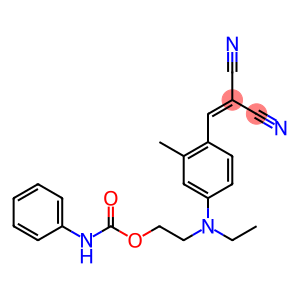 2-[4-(2,2-dicyanovinyl)-N-ethyl-3-methylaniline]ethyl carbanilate