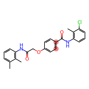 N-(3-chloro-2-methylphenyl)-4-[2-(2,3-dimethylanilino)-2-oxoethoxy]benzamide