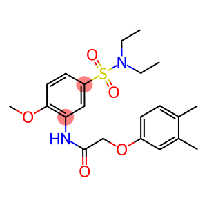 N-{5-[(diethylamino)sulfonyl]-2-methoxyphenyl}-2-(3,4-dimethylphenoxy)acetamide