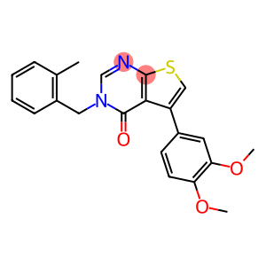 5-(3,4-dimethoxyphenyl)-3-(2-methylbenzyl)thieno[2,3-d]pyrimidin-4(3H)-one