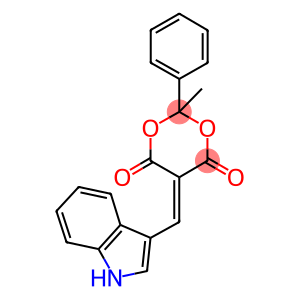 5-(1H-indol-3-ylmethylene)-2-methyl-2-phenyl-1,3-dioxane-4,6-dione