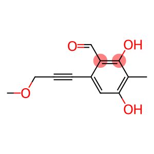 Benzaldehyde, 2,4-dihydroxy-6-(3-methoxy-1-propynyl)-3-methyl- (9CI)