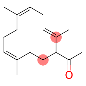 乙酸酐与三氟化硼和1,5,9-三甲基-1,5,9-环十二烷三烯的反应产物