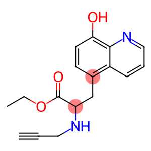 Ethyl 8-hydroxy-alpha-(2-propynylamino)-5-quinolinepropanoate