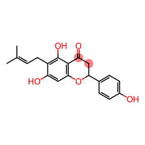 2,3-Dihydro-5,7-dihydroxy-2-(4-hydroxyphenyl)-6-(3-methyl-2-buten-1-yl)-4H-1-benzopyran-4-one