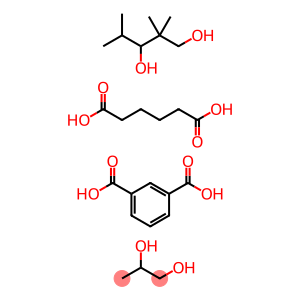 1,3-Benzenedicarboxylic acid, polymer with hexanedioic acid, 1,2-propanediol and 2,2,4-trimethyl-1,3-pentanediol
