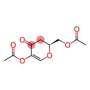 4H-Pyran-4-one, 5-(acetyloxy)-2-(acetyloxy)methyl-2,3-dihydro-, (2S)-