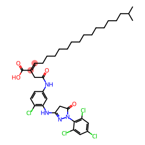 2-[2-[[4-chloro-3-[[4,5-dihydro-5-oxo-1-(2,4,6-trichlorophenyl)-1H-pyrazol-3-yl]amino]phenyl]amino]-2-oxoethyl]isoicosenoic acid