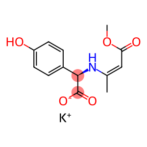 (R)-4-Hydroxy-α-[[(Z)-3-methoxy-1-methyl-3-oxo-1-propenyl]amino]benzeneacetic acid potassium salt