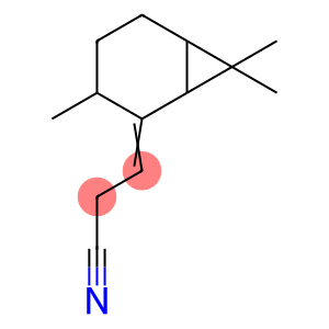 3-(3,7,7-trimethylbicyclo[4.1.0]hept-2-ylidene)propiononitrile