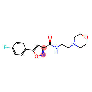 3-Isoxazolecarboxamide, 5-(4-fluorophenyl)-N-[2-(4-morpholinyl)ethyl]-