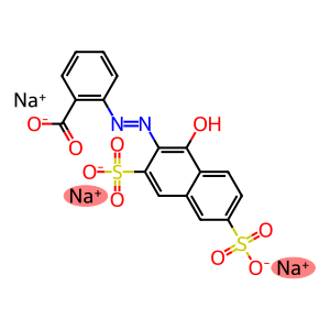 Trisodium 2-[(1-hydroxy-3,6-disulfonato-2-naphthyl)azo]benzoate